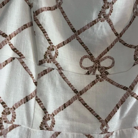 Hill House White and Tan Mini Dress - Picture 3 of 3